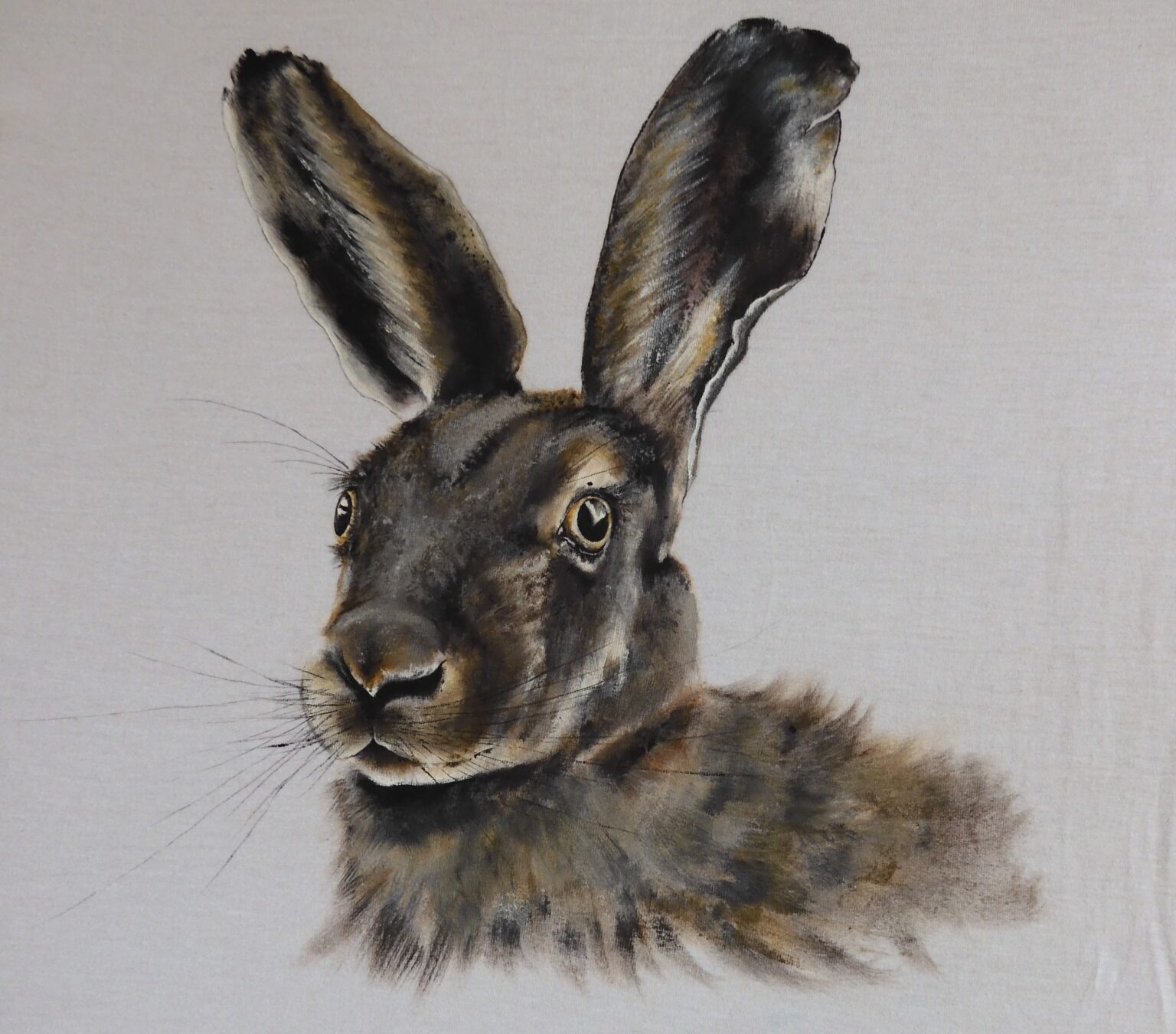 Aquarell eines Hasen, gemalt von Hanne Mareike Müller